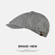 SOMUBAY hat men's spring and autumn beret middle-aged dad British retro progressive hat octagonal hat newsboy hat men's four-season hat black one size fits 56-61CM