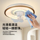 V-POWER智能卧室吊扇灯风扇灯LED灯具客厅餐厅现代简约吸顶灯电扇灯 【惠】9904-J金边-96W无极-360摇头