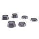 Zhuankai 316L stainless steel grinding model can replace Swagelok ferrule fitting nut nut snap ring British thread 316L nut plus snap ring 6mm