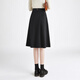 She pool high waist mid-length skirt 2025 autumn and winter new women's fashion simple commuting pleated skirt
