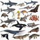 Benoni manta ray toys simulated large aquarium animal ray manta ray manta ray bat model toy under the sea little turtle 14404