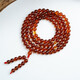 Potala Palace Amber Bracelet for Men and Women 108 Blood Amber Beeswax Beads Plate Play Bead Bracelet Birthday Gift for Boyfriend Amber 8mm+108 Beads