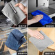 CHUSHE milk tea coffee shop rag commercial bar white towel kitchen restaurant catering baking special absorbent cleaning cloth blue 5 pieces 30*30cm