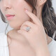 Yuan Shengfu's new PT950 fashionable rose platinum ring, fashionable women's live-mouthed and elegant flower-shaped platinum ring, 6.24g, live-mouthed and adjustable