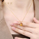 OUCERNY citrine pendant women's 18k gold inlaid gemstone necklace exquisite cut natural citrine colorful treasure pendant gift customized one thing one certificate
