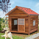 HKFX solid wood dog cage outdoor rainproof wooden dog house house waterproof doghouse large dog outdoor windproof four-season doghouse 5XL-for extra large dogs-single house with windows on both sides_with screen window cover side door including door installation HKFX solid wood dog cage outdoor rainproof wooden dog house house waterproof doghouse large dog outdoor windproof four-season doghouse 5XL-for extra large dogs-single house with windows on both sides_with screen window cover side door including door installation