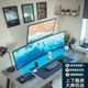 30/32/34/43英寸上下双屏曲面带鱼屏显示器支架拼接增高桌面安装 17-32寸上屏+24-43寸下屏