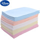 
DISNEY Disney pure cotton newborn supplies diapers baby urine pads ring-kang soft breathable and washable diapers 10 pieces packs, mixed color pack (10 pieces) 45*45 cm