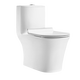 Huida inodoro Jet de chorro de chorro para el inodoro que salva el agua y ralentiza la cubierta del inodoro inodoro Integrado de la superficie de esmalte fácil de limpiar HDC6218 305 Distancia del pozo