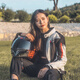MOTOBOY骑行服男摩托车衣服冬赛车机车服套装骑行裤防风防水防摔摩旅四季 J07上衣白灰 XL