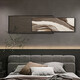 Huaixue modernes Licht Luxus abstraktes High-End-Schlafzimmer Krankenbett Wandbaum Wohnzimmer überlagerte dekorative Malereien Kunstsofa Hintergrund Wandhänge HR1349 100*32/100*42 Öl Leinwand Aluminiumlegierung schwarzer Rahmen
