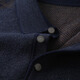 
Hengyuanxiang [100% wool] Long-sleeved T-shirt for men POLO neck sweater cardigan spring dad outfit thickened sweater men fengqing XL /180/96A