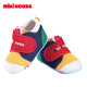 Mikihouse Kleinkindschuhe für Jungen- und Mädchenschuhe klassische Indoor-Schuhe für Babys und Kleinkinder vierjährige nicht rutschende atmungsaktive Babyschuhe Sportschuhe mehrfarbig 12 (geeignet für Fußlänge 11,5 cm)