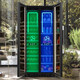 BAIKAILUN frequency conversion wine cabinet dual temperature constant temperature red cabinet home living room ice bar office tea refrigerator double door office thin zero embedded bench embedded freezer embedded glass refrigerator mirror dual temperature red wine + ice bar 112 bottles thick section