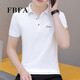 FBFA Hong Kong Trendy Brand Summer Herren kurzärmelige neue Polo-Shirt Herren lässiger, vielseitiger Kragen Paul T-Shirt 683 Black L