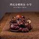 Bylure brand purple clay tea pet Yixing golden toad boutique can be raised tea tray ornaments office decorations good luck to the head good luck to the head golden toad 24k gold pattern - large size