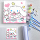 DIY Digital Painting Cartoon Cartoon's Cartoon Jade GUI GUI COL COLORÉE À MAIN PEINTURE D'HUILE acrylique peint à la main Petite taille WT831 30 * 30cm / bois massif Cadre intérieur + pinceau pigmentaire