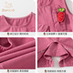 Banxidi baby girl pants autumn 2025 new style baby straight pants casual spring and autumn girls overalls for outer wear rose red 80