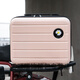 Qianlianzi children's suitcase girls cosmetic storage toiletries bag travel 16-inch makeup box suitcase small black 16-inch