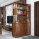 
Chen Fei's living room partition cabinet porch shoe cabinet Chinese double-sided solid wood wine cabinet against the wall wine rack entering the door room hall cabinet screen entering the door 9902#1.2 meters [Walnut color] Assembly Frame structure