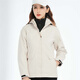 Veste Simboo pour hommes, veste à la ventre et à la mi-longue et chaude trois en un pour l'alpinisme Suit en peluche résistant aux usurgés 12805 White-Women M