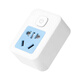 Sancablecord high-power conversion plug plug-in board with switch, one turn, one row plug, 10A to 16A air conditioning water heater three-hole socket, 1 pack