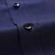 YOUNGOR long-sleeved shirt men's solid color jacquard DP no-iron shirt pure cotton fabric anti-wrinkle, flat and easy to care for GLDP16388FJA dark blue jacquard 39