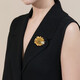Camaron sunflower brooch, high-end women's model, exquisite 2025 new suit accessories, high-end corsage, anti-exposure pin, sunflower brooch