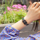 
Armani [National Joint Protection] Temperamental Fashionable Small Green Watch Square Quartz Female Expression Valentine's Day Birthday Gift for Girlfriend [Authoritative Quality Inspection] Peacock Green Watch AR11149