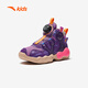 Anta-Kinder-Turnschuhe Herrenschuhe 2025 Herbst Neue Produktknopf-Taste Anti-Rutsch professioneller Umkehrskala Spezielle Basketballschuhe [zusätzliche Form] Lila/Lila/Noya Purple 9901-3 32