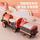 Control remoto de perros Xiaole Educación de la pista de tren eléctrico para niños Los juguetes de carga pueden sentarse en juguetes para el automóvil para niños, juguetes para niños, doble disco doble eléctrico + automóvil + spray + control remoto