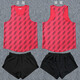 Escape Track and Field Uniform Sport Student Training Anzug Männer und Frauen körperliche Untersuchung Sportanzug Wettbewerb Anzug Marathon Running Anzug Sprint Weste DKA318 Orange Single Weste s