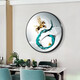 Mo Hua Lulin Restaurant Dekorative Gemälde moderner einfacher Esstisch Hängende Maler Restaurant Wandeingang Eingangseingangsschrank High-End-Malerei Esszimmer Jiuyu Bild 02 Paar Wein Dang Song 12350 Kristallporzellanmaler 40 schwarzer Rahmen (Gold Rahmen erfordert Notizen Notizen