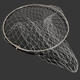 Homas folding stainless steel fishing net head fishing net head folding fish net bag fishing gear net fishing net accessories black dense eye 40cm foldable