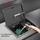 
Nasi Invisible Sink Bar Washing Basin Concealed Flip Cover Middle Island Table High Pressure Cup Washing Coffee Shop West Kitchen Small Sink 4839 Sink + Drain + Cup Washing Coffee