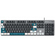 罗技（Logitech）K845机械键盘游戏电竞有线键盘电脑办公键盘个性定制键帽版送男生女友礼物 K845海洋键帽版 青轴