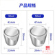 Labor ausgewählte Silber -Tiegel -Abdeckung mit hoher Reinheit von 99,99% rein temperaturresistentem Tiegel Crucible 30ml12358 Silber Crucible Crucible 30ml
