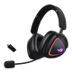 ROG Prism 2 wireless gaming headset, three-mode connection, Speednova technology, lightweight gaming e-sports headset, surround 7.1 sound effect, 3.5mm dark night black