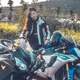 MOTOBOY骑行服男摩托车衣服冬赛车机车服套装骑行裤防风防水防摔摩旅四季 J07上衣白灰 XL