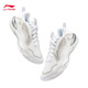 Li Ning Sonic Boom OP Badminton Shoes for Men and Women Same Style Cushioning and Wear-Resistant Badminton Shoes Professional Training Shoes Badminton Competition Shoes Standard White 37