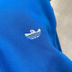 Adidas Sweatshirt Men's Spring and Autumn Triple Leaf Sportswear Knitted Hooded Casual Top Pullover HK9866 Blue Frosted Wire XL