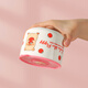 Kawashimaya (KAWASIMAYA) lulu pig joint ceramic lunch box microwave oven with heated lid sealed fresh bowl Pink large size 880ml