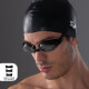 Arena (arena) swimming goggles and swimming cap swimming suit imported high-definition anti-fog large-frame swimming goggles high elasticity and comfortable silicone swimming cap