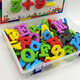Beizu English Letters Magnetic Sticker Digital Refrigerator Sticker pour les élèves Enfants Toys Kindergarten Early Education Teaching Aid