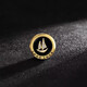 Sili Smooth Sailing Men's Brooch Suit Corsage Business Lapel Pin Navy Badge Personalized Brooch Accessories Sailing Boat (Buckle Pin Style)