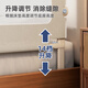 Beiyixiong Beeio Bed Cuna Baby Cribe Baby Baby Baby Anti-Fall Barda de cama Buardicultor Camiseta Camiseta Camiseta sin agujero 2 metros Elefante gris [columna grande mejorada + base en forma de U sin golpes de agujero]