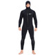 Swimming speed (Yon sub) YON SUB wetsuit one-piece thickened hooded wetsuit snorkeling suit 5mm winter swimming thermal suit cold-proof surfing suit black 5MM thickness XL