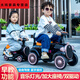 Hui Zhenyu [Illegal modification is prohibited] [2022 new model] Children's electric train can take four-wheel remote control of automobile [Remote control model + spare battery] Color message The train takes three people + 12V large dual drive