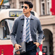 
Mr. Bu Business Lapel Wool Cardigan Men's Spring and Autumn Double-sided Pocket Jacket BT12358 Broken Code Clearance Black XL (180)
