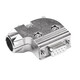 HD-LINK DB9头斜角45度出线口插头串口连接器 RS232金属外壳45° 侧面出线90度直角 90°金属外壳+镀金母头YL-983F【5个】